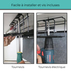 ShoppingAll -Chemin de câbles sous le bureau - Noir - Lot de 2-7