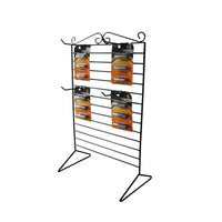 Futech Double-Sided Metal Countertop Accessories Rack, Black, 12 Hooks (A90)-Countertop accessories rack