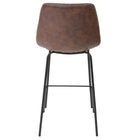 My Home My Living Vintage Faux Leather Counter Stool - Brown - 2 Pack-Assembly required