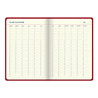 Letts Undated Icon Plan Ahead 5 Year Diary - 8 1/4" x 5 3/4" - Red-Week to view diary