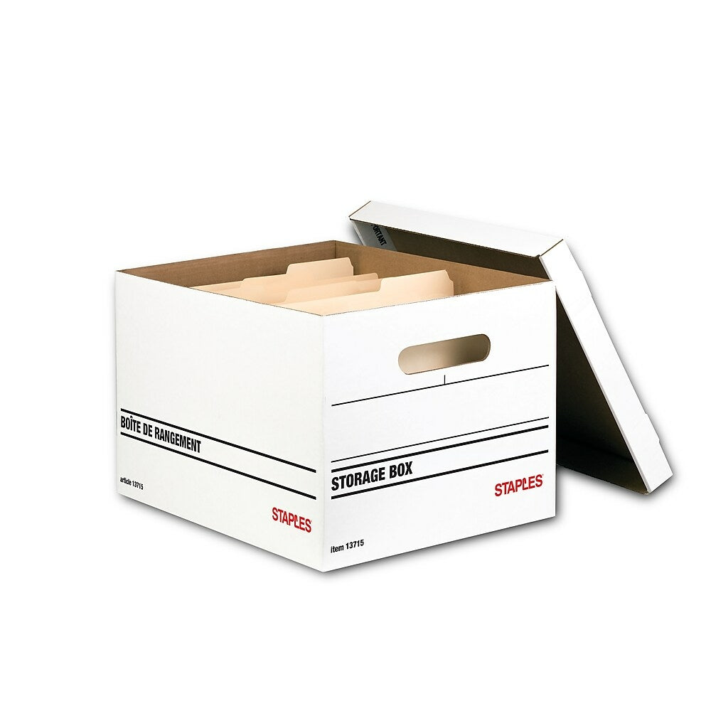 Staples Basic-Duty Storage Boxes - 6 Pack | staples.ca