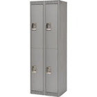 Kleton Ready to Assemble Steel Lockers, 2 Tiers, Bank of: 2 (FL367)-No. of Tiers: 2