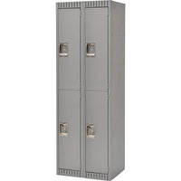 Kleton Ready to Assemble Steel Lockers, 2 Tiers, Bank of: 2 (FL367)-No. of Tiers: 2