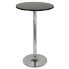 Nicer Furniture 24" Round Bar Table - Chrome Base-A lightweight and versatile table that can accommodate various settings: bars, bistros, restaurants, and event venues