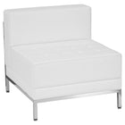 Flash Furniture  Hercules Imagination Series Leather Sofa, Lounge and Ottoman Set, White, 12 Pieces (ZBIMAGSET21WH)-5