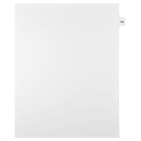 Mark Maker Legal Exhibit Index Tab White Single Tabs, 1/15th Cut, Letter Size, No Holes, Number 152, 25 Pack-White Single Tabs, 1/15th Cut
