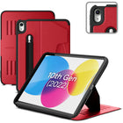 Zugu Magnetic Folio Case for iPad 10th Gen 10.9” (2022) and iPad A16 11th Gen (2025) - Red (Cherry)-Magnetic Folio Cover in Red (Cherry)