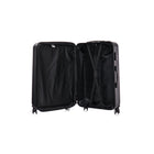 TOSCANO EMINENTE 20" Hardside Carry On Luggage - Black-5 Year Limited Global Warranty