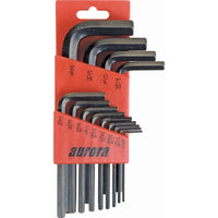 Aurora Tools Hex Key Pouch Sets, 13 Pcs. - 12 Pack-No. of Keys: 13