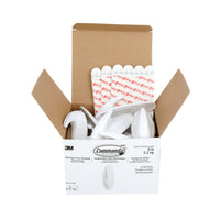 Command Large Designer Hooks - White - 16 Pack-Designed for quick, easy, and damage-free hanging