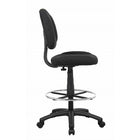 Nicer Interior Fabric Adjustable Drafting Chair-Large 27″ durable nylon base for stability