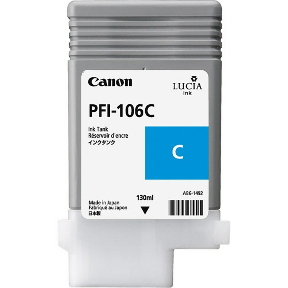 Canon PFI-106 インク Canon PFI-106 Cyan Ink (130ml) for IPF6300 / 6300S / 6400 / 6400S