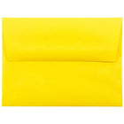 JAM Paper A2 Invitation Envelopes, 4.38 x 5.75, Brite Hue Yellow Recycled, 250 Pack (15839H)-Yellow recycled envelope