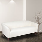 Flash Furniture HERCULES Imperial Series Leather Sofa - White-Fixed Seat Cushion