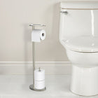 Ovo Toilet Caddy, Polished Nickel-Durable steel tube construction