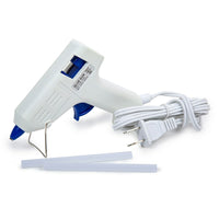 Time 4 Crafts 10-W Glue Gun, 5 inches, White, 12 Pieces-Packaging: includes a hot 10-watt glue gun and 2 glue sticks