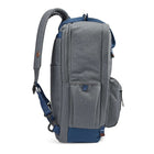 High Sierra Freewheel Backpack, Black-Mesh padded shoulder straps store behind a zippered padded back panel. Hideaway telescoping handle.