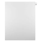 Mark Maker Legal Exhibit Index Tab White Single Tabs, 1/25th Cut, Letter Size, No Holes, Number 126, 25 Pack-White Single Tabs, 1/25th Cut