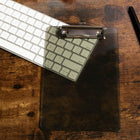 JAM Paper Small Plastic Memo Clipboards with Low Profile Metal Clip - 6" W x 9" H - Smoke Grey - 12 Pack-The writing clip boards are great for the office, sport coaches, home use, job use, warehouse work, or school.