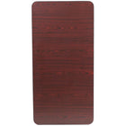Flash Furniture 4-Foot Mahogany Melamine Laminate Folding Banquet Table-.75" Thick Melamine Laminate Mahogany Top