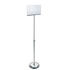 Azar Displays 8.5" x 11" Acrylic Sign Holder with Pedestal, Clear (300845)-Use for store fronts, trade show booths and much more