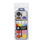 Merangue 12 Colour Dry Cake Paint Set with Brush-12 different colours