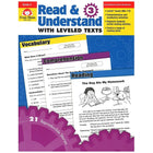 Evan-Moor Read And Understand with Leveled Texts Teacher Resource Book, Grade 3 (EMC3443)-Ages 8 and grades 3rd