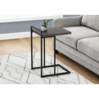 Monarch Specialties 3634 Accent Table - 25"H/Grey/Black Metal-Product dimensions: 26.5" H x 16" L x 18.25" W