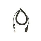 Jabra Quick Disconnect to Modular (RJ) Coiled Bottom Cord, 6.6' (8800-01-01)-Product Type: Network Cable