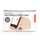 Kikkerland Elephant Shaped Phone/Tablet Stand-Beechwood material
