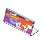 Azar Displays 3.5" x 8.5" Horizontal Nameplate Acrylic Sign Holder, Clear, 10 Pack (112761)-For name plates
