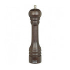 Trudeau Professional Pepper Mill Chocolate Wood 12"-Adjustable knob - turn the knob clockwise for a finer grind, counter clockwise for coarser grind