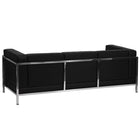 Flash Furniture HERCULES Imagination Series Contemporary Black LeatherSoft Sofa with Encasing Frame-Contemporary Style