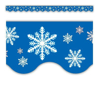 Teacher Created Resources Scalloped Snowflakes Border Trim, 72 Pack-Size: 35"(L) x 2 3/16"(W)