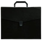 JAM Paper Briefcase, 12 x 9.5 x 1.5, Black, 2 Pack (334120746g)-Black