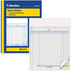 Blueline Sales Order Form, DC151, Duplicates, Carbonless, Staple Bound, 8-1/2" x 11", English-Ideal for organizations that sell products or services but do not deliver them to customers right away