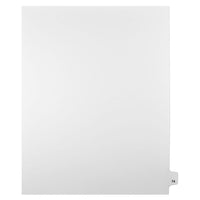 Mark Maker Legal Exhibit Index Tab White Single Tabs, 1/25th Cut, Letter Size, No Holes, Number 74, 25 Pack-White Single Tabs, 1/25th Cut