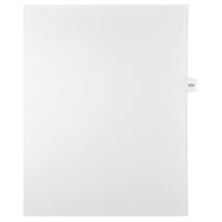 Mark Maker Legal Tabs - Letter Size - White - 1/15th cut - 25 tabs per package - 5 packages Pack - Number 111-White Single Tabs