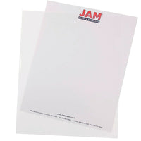JAM Paper Plastic Sleeves, 9 x 11.5, Clear, 120 Pack (2226316988B)-Clear
