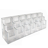 Azar Displays 3-Tier 18-Pocket Trifold Brochure Holder (252821)-Brochure holders