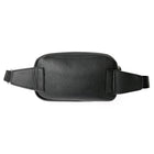 Nicci Waist Bag with Web Strap - Black-Front Zip Compartment