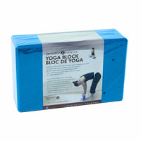 Zenzation Athletics Foam Yoga Block - Navy Blue-Bevelled edges for quick & easy gripping