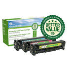 Staples Sustainable Earth HP 304A Reman Laser Toner Cartridge - Cyan/Magenta/Yellow - 3 Pack-Colour: cyan, magenta, yellow