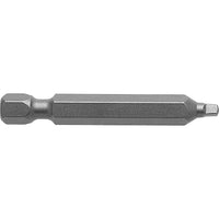 Apex 1/4" Square Recess Power Bits, Square, #2 Tip, 1/4" Drive Size, 1-15/16" Length - 36 Pack-Drive Size 1/4"