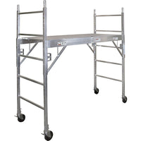Metaltech Mobile Work Scaffolding, Aluminum, 75" x 74" (CAISC)-Frame Material: Aluminum