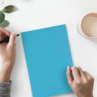 JAM Paper Matte Cardstock, 8.5" x 11", 130 lb. Peacock Blue, 25 Pack (296131625)-Quantity: 25 Sheets per Pack