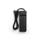 NXT Technologies NX54319-CA NX54319, 12-Outlet 2 USB Surge Protector, 8ft, 3900 Joules, Black-12 standard outlets with 2 USB-A ports (3.4Amp)