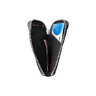 Champs Leather RFID Zip Case Wallet - Navy-Secure 2-way zipper closure keeps all your belongs safe and secure