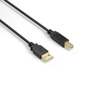 NXT Technologies NX29931 16' USB A Male/B Male - Black-Connects USB-B male to USB-A male