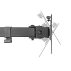 Uplite up to 32" Single Monitor Desk Mount Fully Adjustable Articulating Stand , Black (UPMM32)-Integrated cable management keeps your power and AV cables clean and organized with detachable cable clips on the arms and center pole